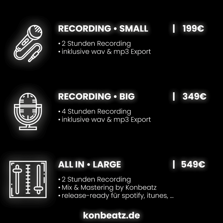 infografik tonstudio konstanz preisliste recording